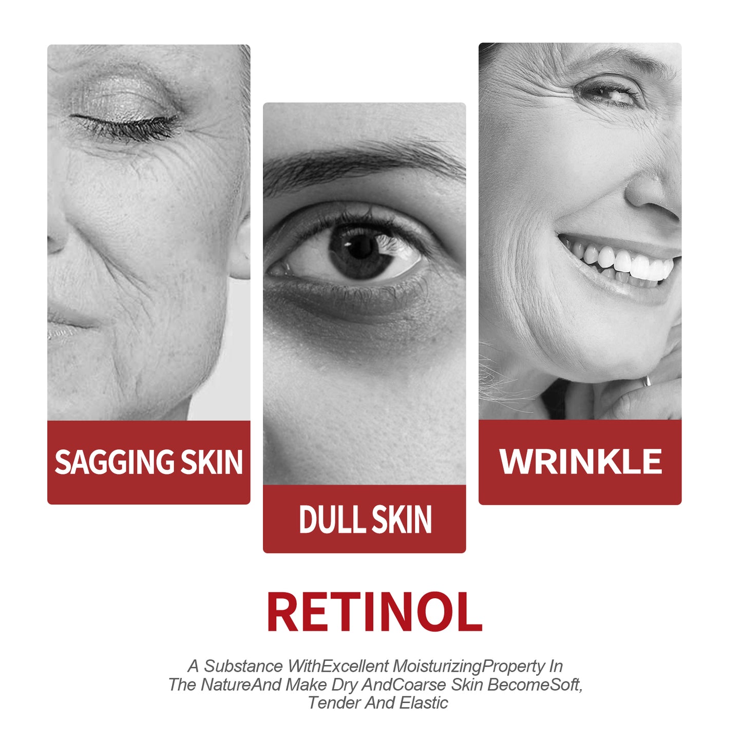 Retinol Moisturizing Cream To Reduce Fine Lines, Dark Circles, Moisturize, Tighten Pores And Prevent Aging