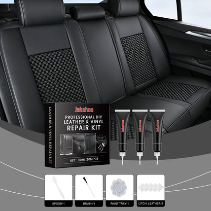Jakehoe Leather Repair Kit Furniture Sofa Seats Car Interior Leather Cleaning Refurbishment Repair Cream