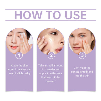 Long Lasting Moisturizing Concealer Long Lasting Moisturizing Natural Concealer Is Waterproof, Sweat Resistant And Lightweight Without Removing Makeup