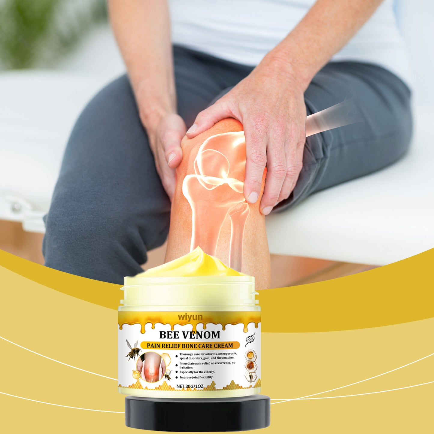 Wiyun Joint Relief Cream, Gentle Repair To Relieve Joint Discomfort And Improve Comfort Moisturizing Massage Cream