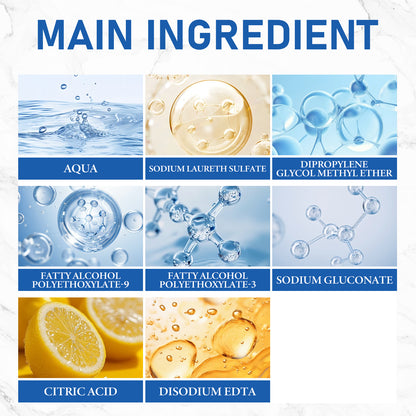 Jue-Fish Kitchen Oil Stain Foam Cleaner, Kitchen Stove Range Hood Oil Stain And Dirt Removal Cleaner