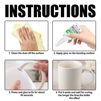 Multi-Functional Ceramic Waterproof Transparent Glue, Glass Wood Special Quick-Drying Glue Universal Glue