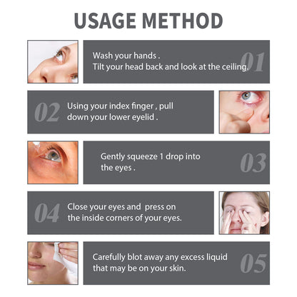 Eye Drops, Repair Eye Dry Tired Red And Giddy Eyes Care Solution