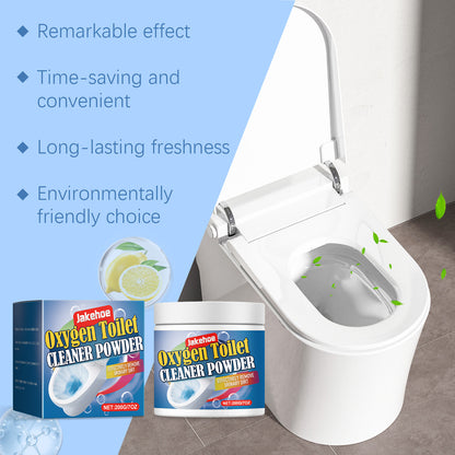 Oxygen Toilet Cleaner Powder, Easy Decontamination Keep Clean With A Quick Blistering Toilet Cleaner
