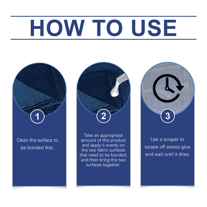 Fabric Adhesive, Multi-Functional Fabric Adhesive Clothing Pattern Adhesive Soft Adhesive