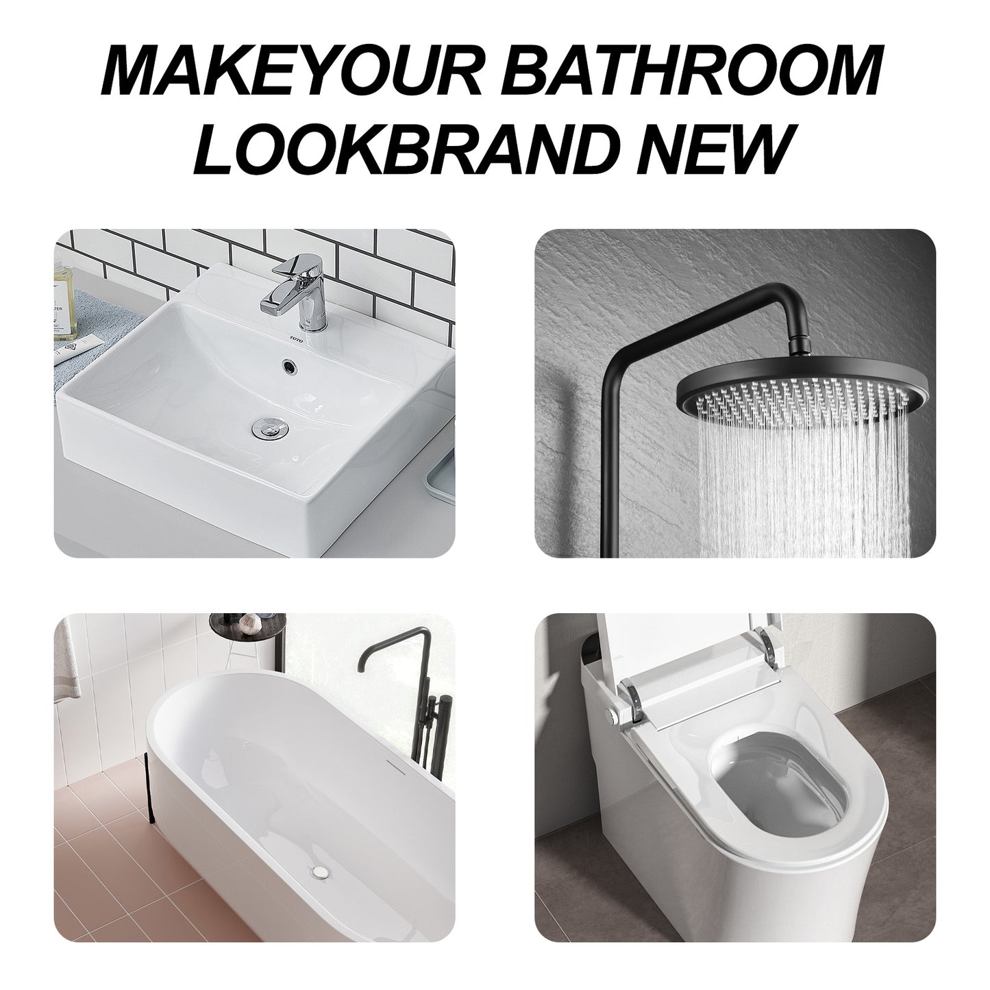 Power Bathroom Foamer, Toilet Tub Wash Basin Tile Decontamination Cleaning Spray