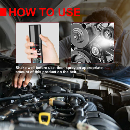 Belt Silencer, Automotive Engine Belt Noise Elimination Maintenance Lubricant