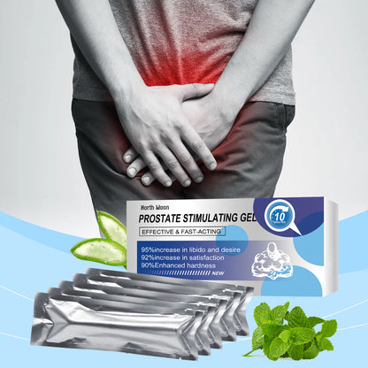 North Moon Men's Body Care Gel Gentle Moisturizing Herbal Treatment Gel For Men's Body Skin