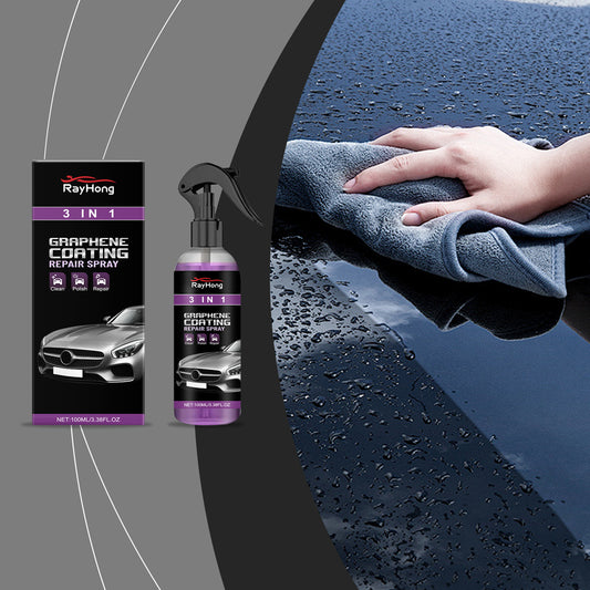 Rayhong 3-In-1 Automotive Paint Protection Spray, Nano-Coating Spray For Waterproofing, Anti-Fogging And Brightening Of Car Surfaces