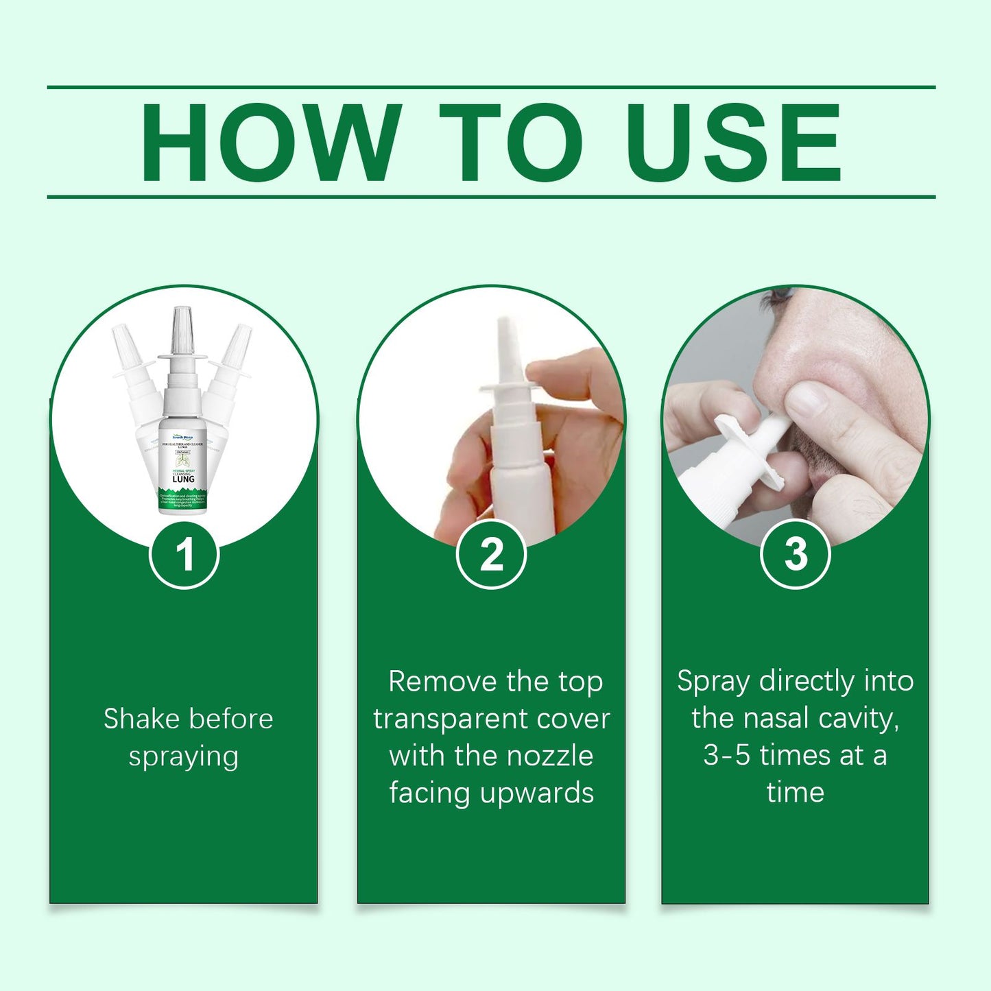 Herbal Spray Cleansing Lung, Nasal Cleansing Treatment For Runny Nose Discomfort