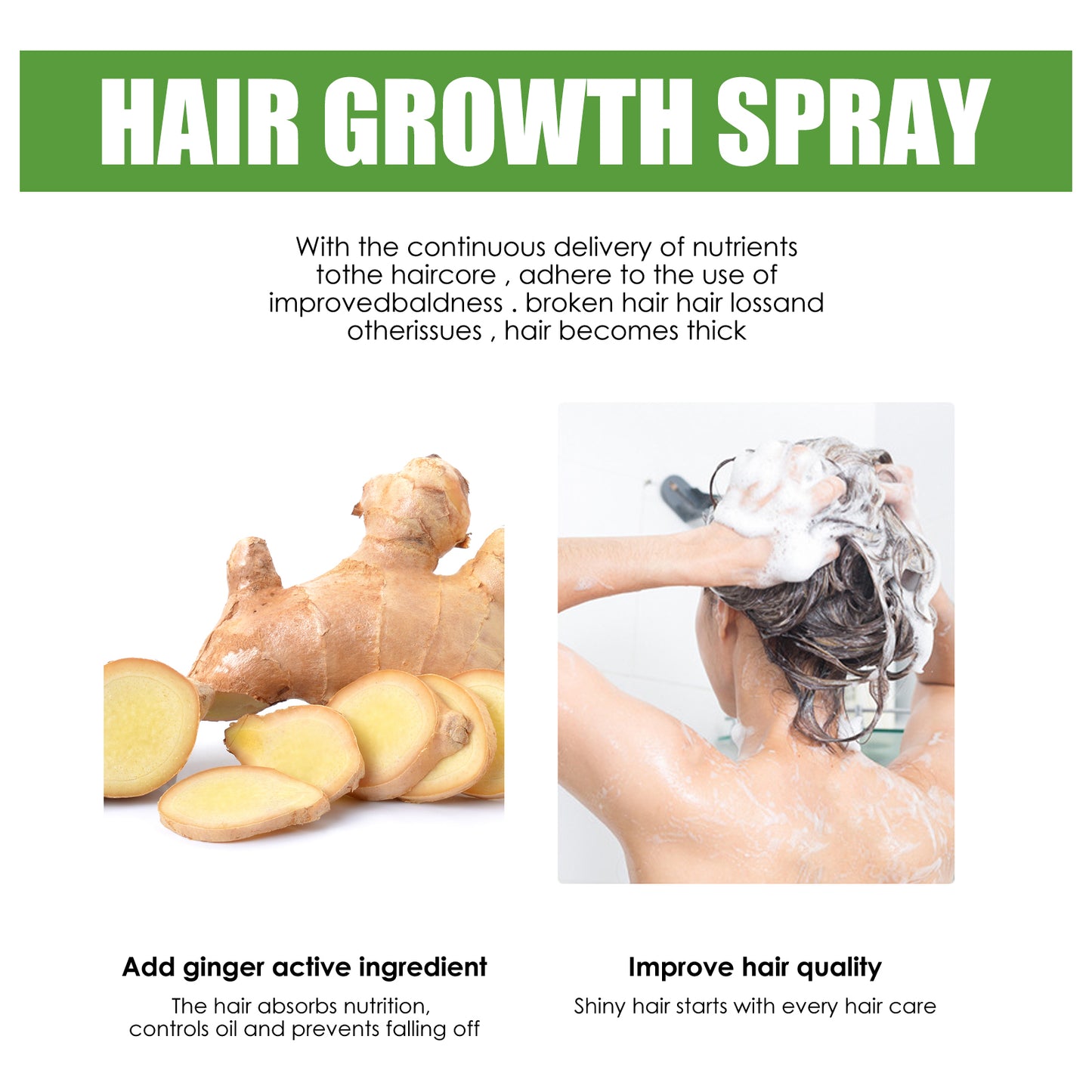 Hair Care Solution Gently Nourishes And Massages Scalp, Moisturizes And Softens Hair Care Spray