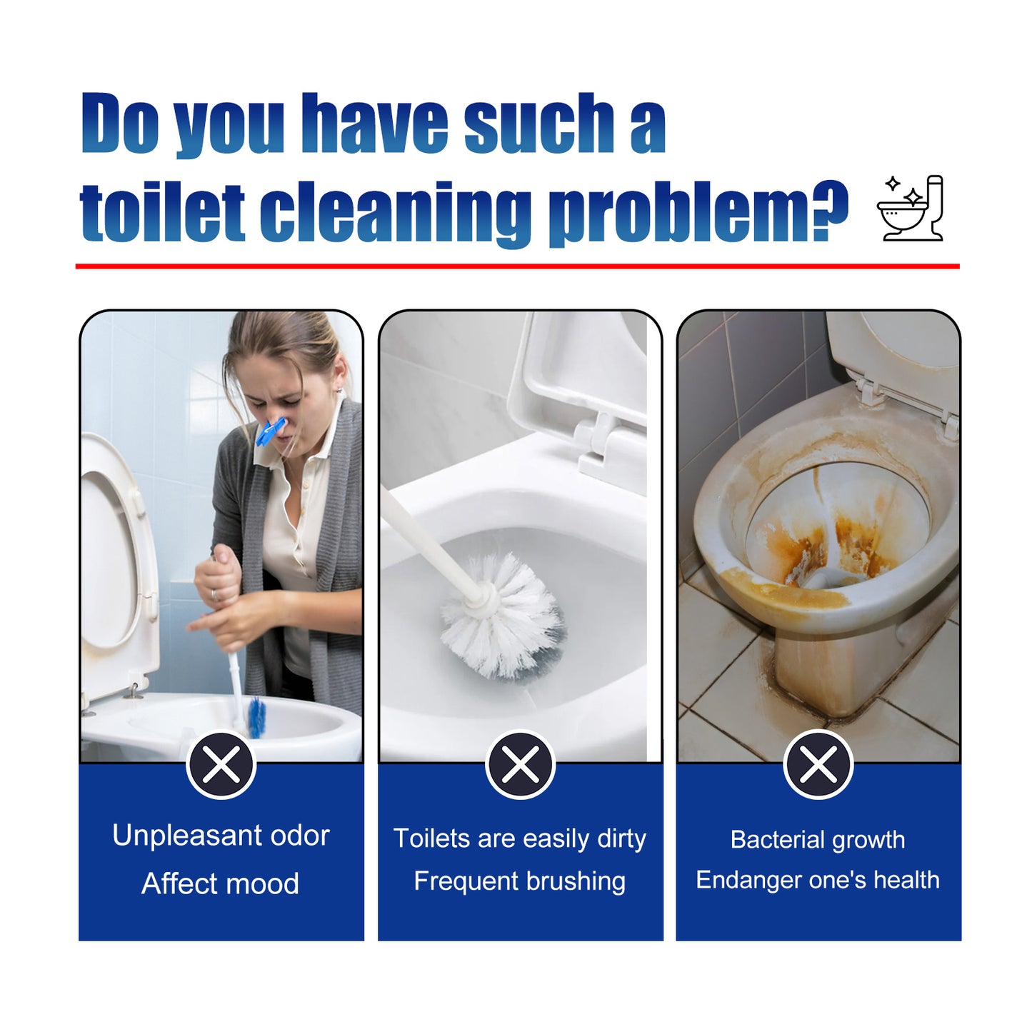 Jaysuing Toilet Cleaning Block, Deodorizing Remove Scale And Urine Stains Household Toilet Cleaning Block