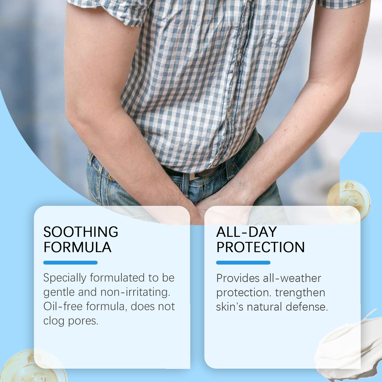 Men's Body Care Gel, Relieve Men's Physical Discomfort Care Gel