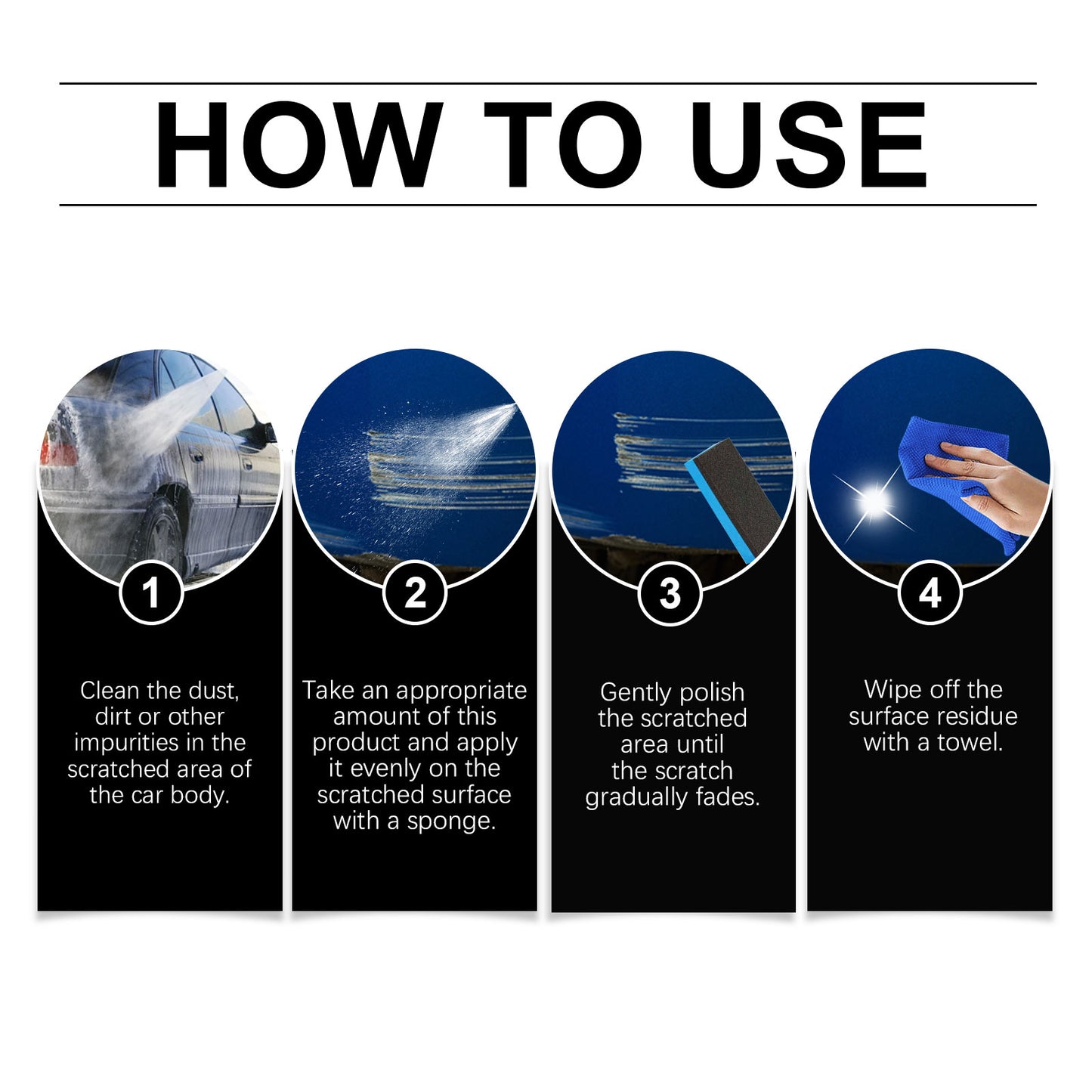 Homonth Nanometer Spray, For Rapid Repair Of Car Scratches, Cleaning, Decontamination, Polishing And Care Of Car Paint Surface Scratches