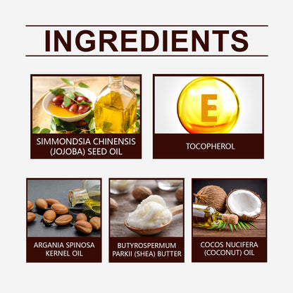 East Moon Men's Facial Hair Care Cream, Strong Beard Nourishing Thick Soft Bright Black Moisturizing Care