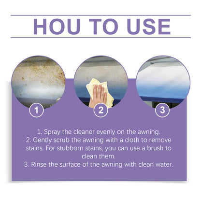 Rayhong Rv Awning Cleaner, Special Cleaner To Remove Stubborn Stains From Rv Awning Cloth