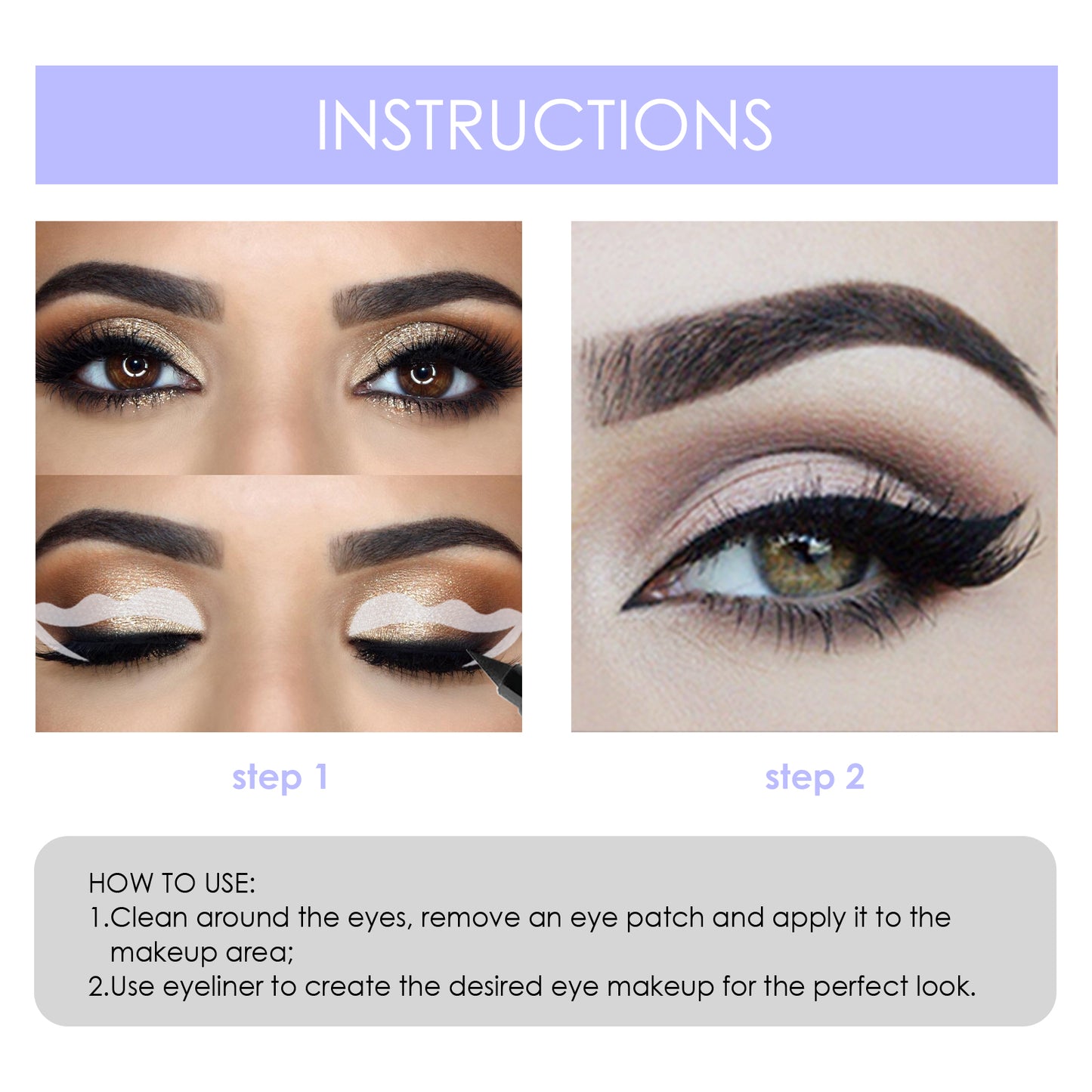 Beginner Eyeliner Assist Template, Lazy Beginner Beauty Tool Quick Makeup Eye Makeup Artefact