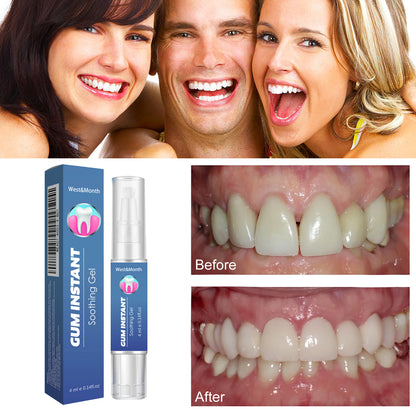 WestMonth Gum Instant Soothing Gel, Relieve Gums Swelling And Pain Clean Teeth Plaque Stains And Whiten Teeth Gel