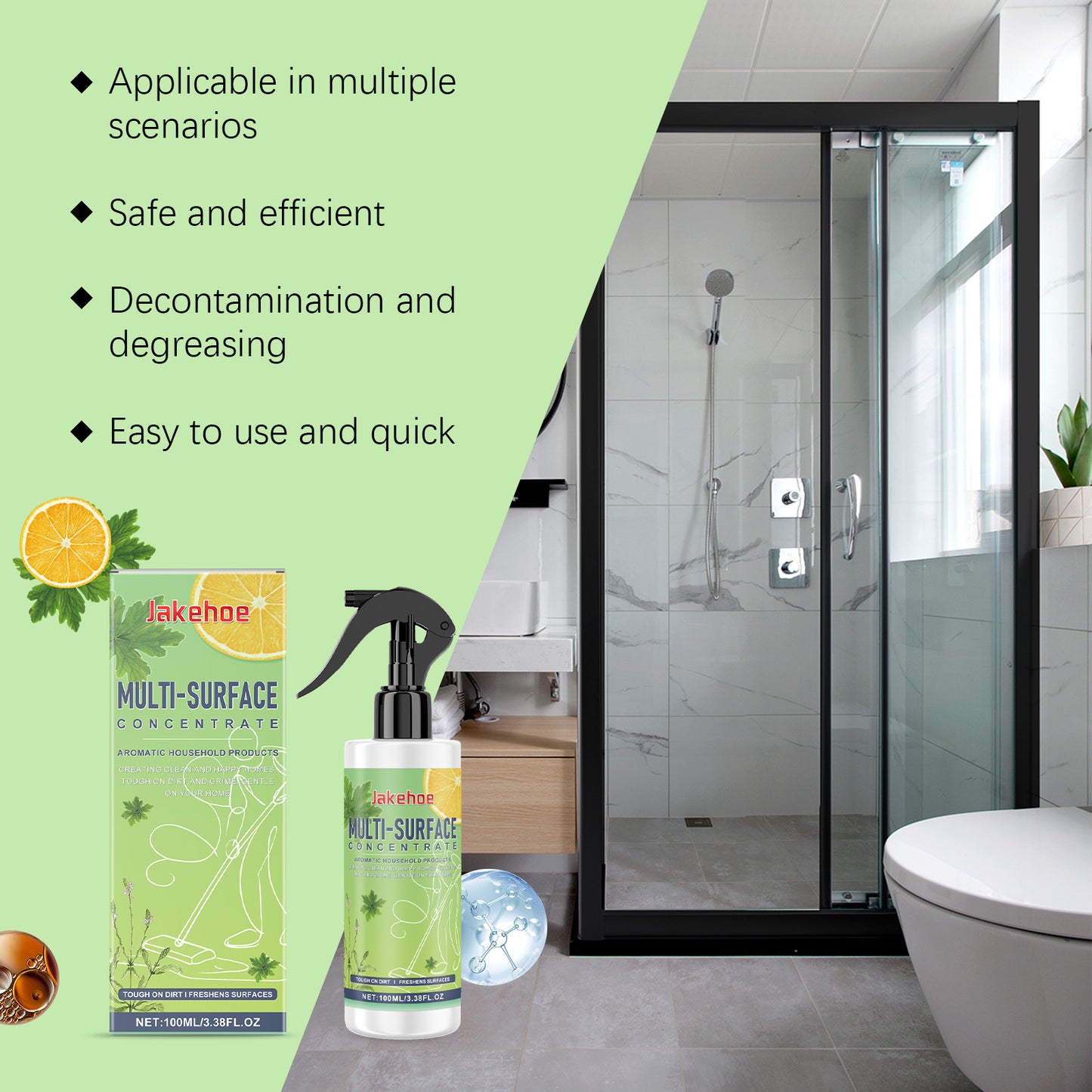 Multi-Surface Cleaning Liquid Cooktop Scale Ceramic Tile Bathroom Multi-Effect Cleaning To Protect The Surface Clean And Smooth