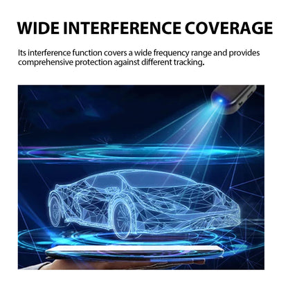 Car Stealth Jammer, Portable Radio Jammer With Adjustable Blocking Signal Coverage