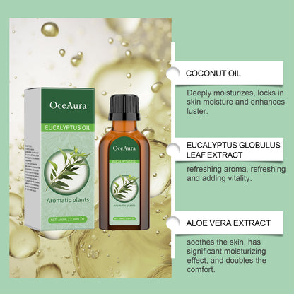 OceAura Eucalyptus Body Essential Oil Gently Moisturizes And Moisturizes With A Refreshing Aroma Soothing And Relaxing Topical Massage