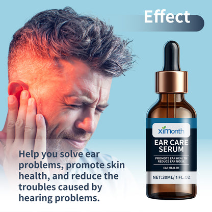 Ear Care Serum, Relieve Dizziness Tinnitus Back Ear Pain Ear Hearing Discomfort Clean Earwax Ear Drops