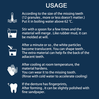 EELHOE Denture Decorative Teether Set, Halloween Vampire Makeup Dress Up Fake Tooth Glue Teeth Props