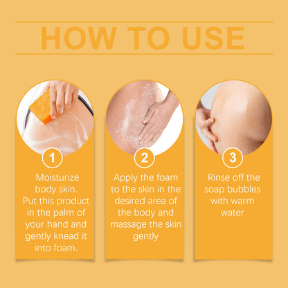 OceAura Orange Peel Moisturizing Shower Soap Gently Cleanses Body Skin And Improves Skin Hydration