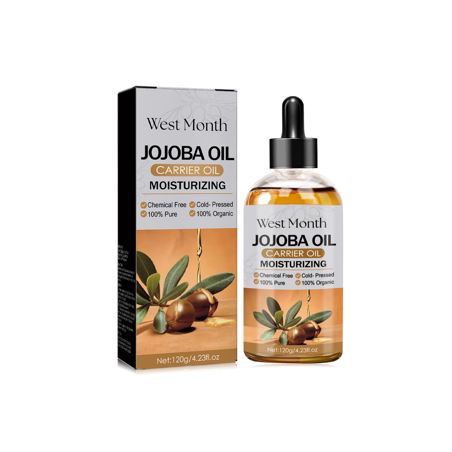 Jojoba Oil Hair Conditioner, Solid Hair, Tight Hair, Prevent Loss, Repair Dry Hair And Smooth Hair Care Oil