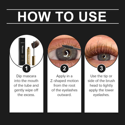 zephoco Brown Mascara Thin Long Curling Natural Lasting Makeup, Waterproof, Perspirant And Not Easy To Smudge