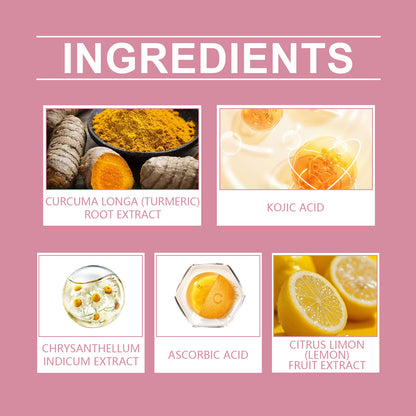 Eelhope Kojic Acid Turmeric Cleansing Pad Gently Cleanses Facial Skin Pores Refreshing Cleansing Skincare