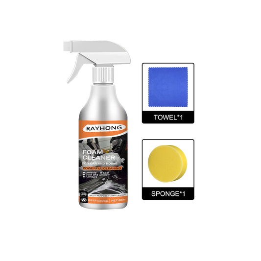 Multi-Purpose Foam Cleaner For Cars, Interior Steering Wheel Plastic Fabric Seat Stain Cleaner