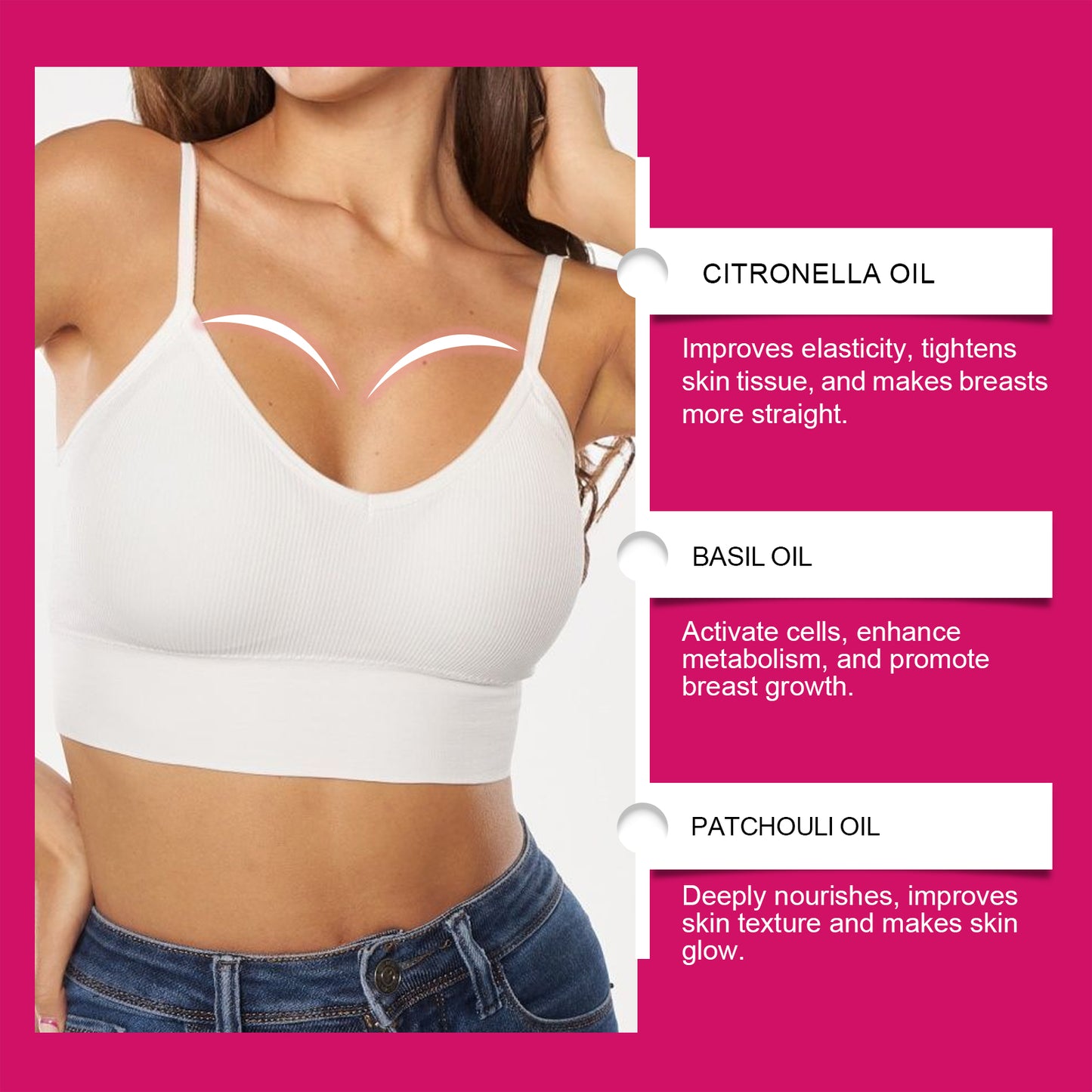 OceAura Breast Treatment Essence Oil Breast Massage Elastic Moisturizing And Nourishing Massage Essence