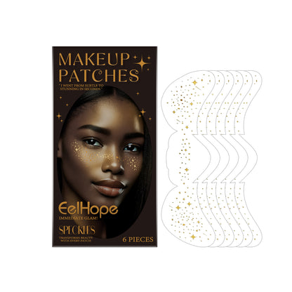 Eelhope Party Freckle Tattoo Stickers Create Natural Freckle Makeup Makeup Stickers With Glitter Spot Tattoos