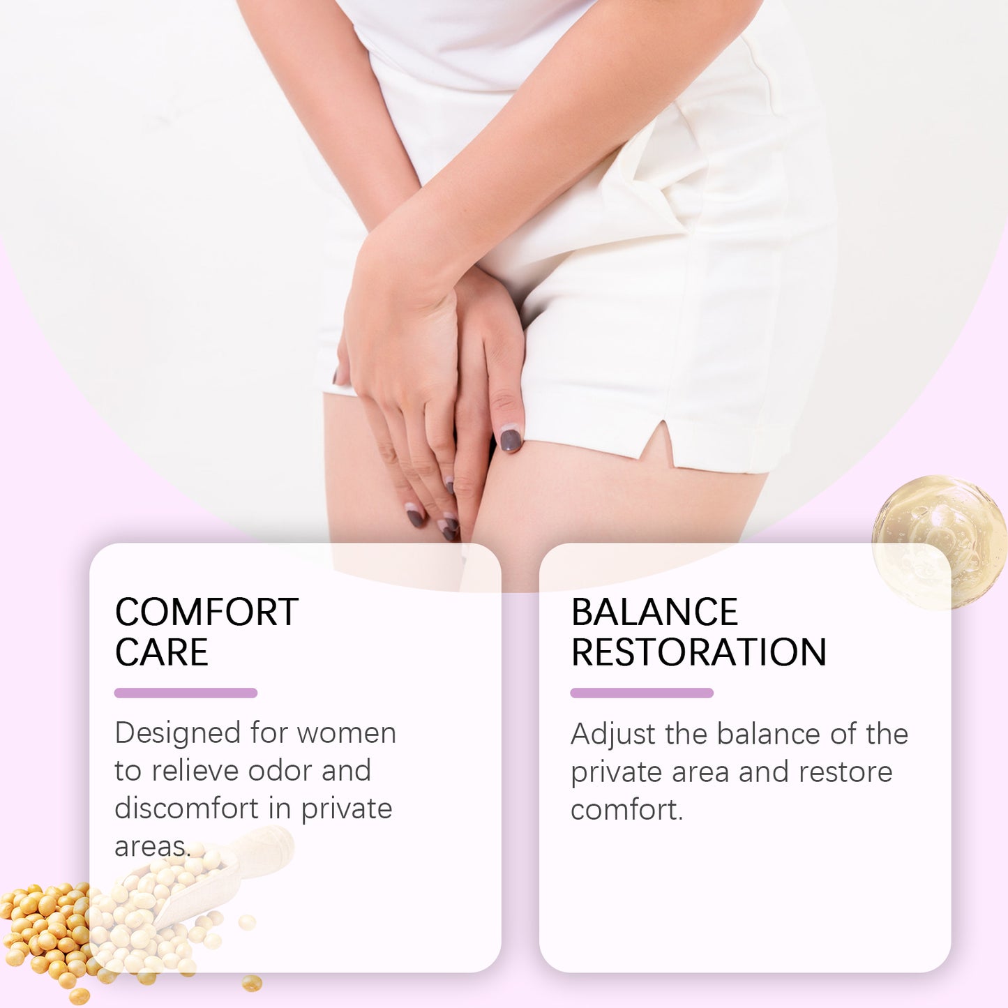 North Moon Women's Body Care Capsules Gentle Body Care Moisturizing Daily Refreshing Comfort Capsules