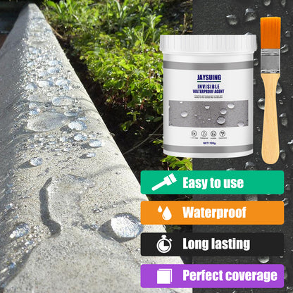 Jaysuing Waterproof Sealant (100g With Brush) Waterproof Sealant For Bathroom And Kitchen Exterior Walls Without Brick-Breaking And Leak Repair Paint