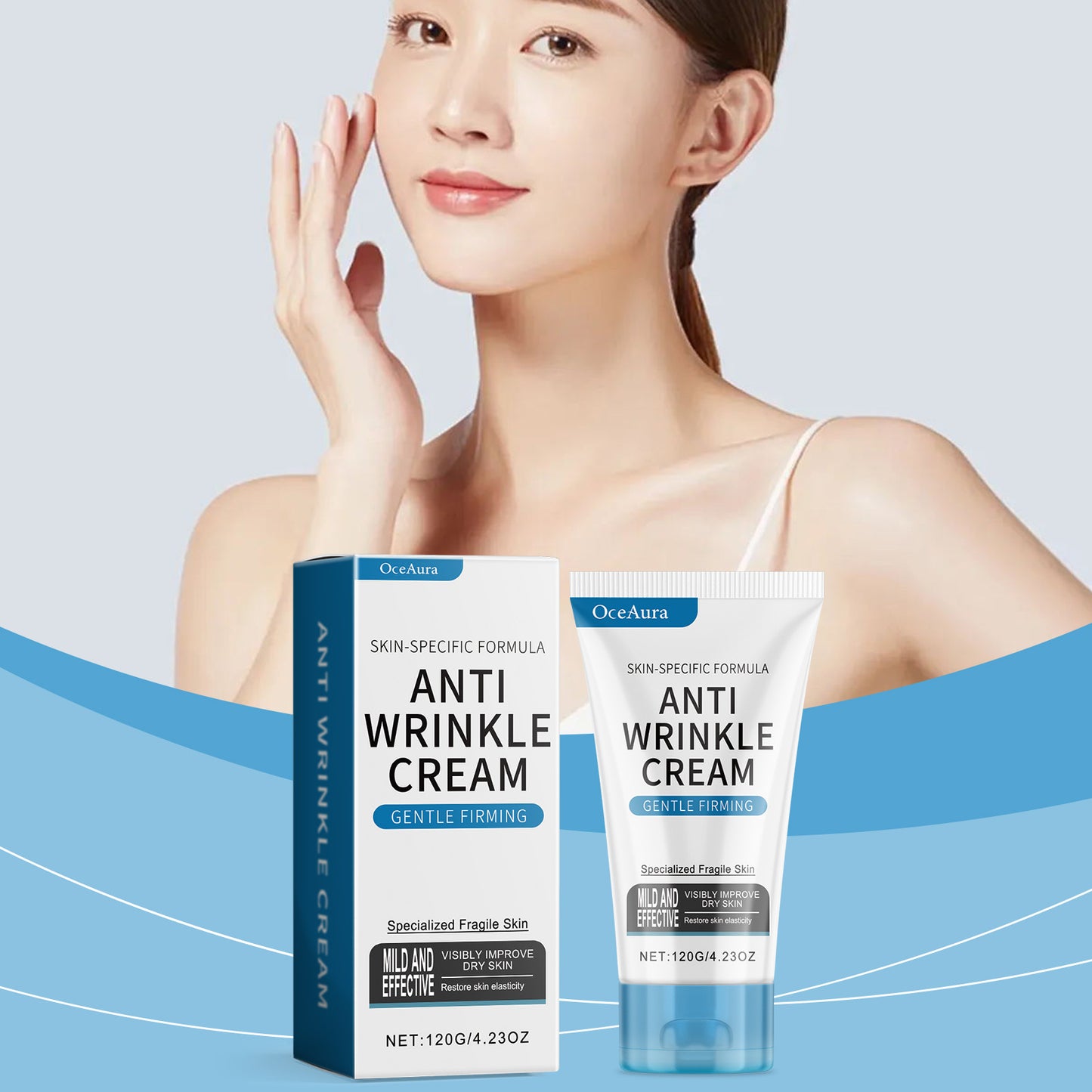 OceAura Gentle Firming Anti-Wrinkle Cream Moisturizes Skin, Moisturizes Skin, Lightens Fine Lines, Firming And Moisturizing Body Cream