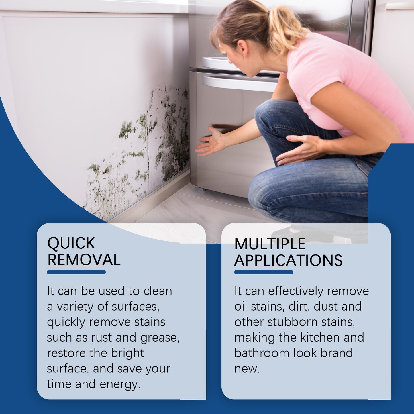 Jaysuing Decontamination Cleaning Spray Multi-Purpose Stain Cleaning, Oil Removal And Stain Removal Kitchen And Bathroom Cleaning Spray