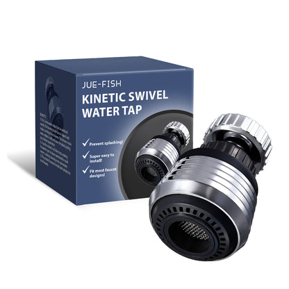 Supercharged Shower Head Home Kitchen Faucet Anti-Splash Head Universal Rotary Supercharged Stainless Steel Shower Head