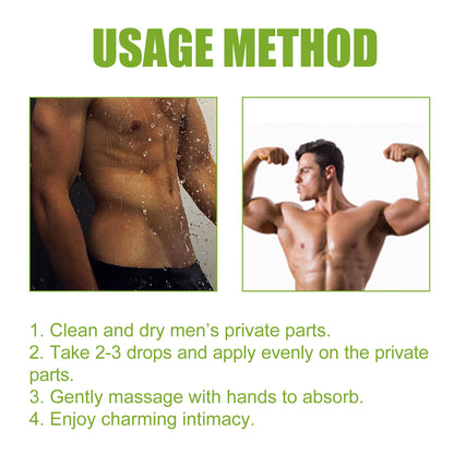 Men's Body Massage Essential Oil, Men's Toning And Energizing Body Care Essential Oil