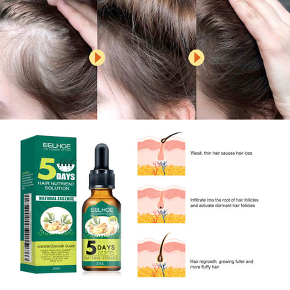 EELHOE Ginger Hair Essential Oil Moisturizes And Softens Hair And Repairs Frizzy Damaged Hair