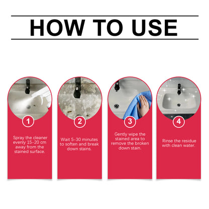 Stain Dissolver, Toilet Tile Toilet Scale Stain Cleaning Multi-Purpose Cleaning Solution