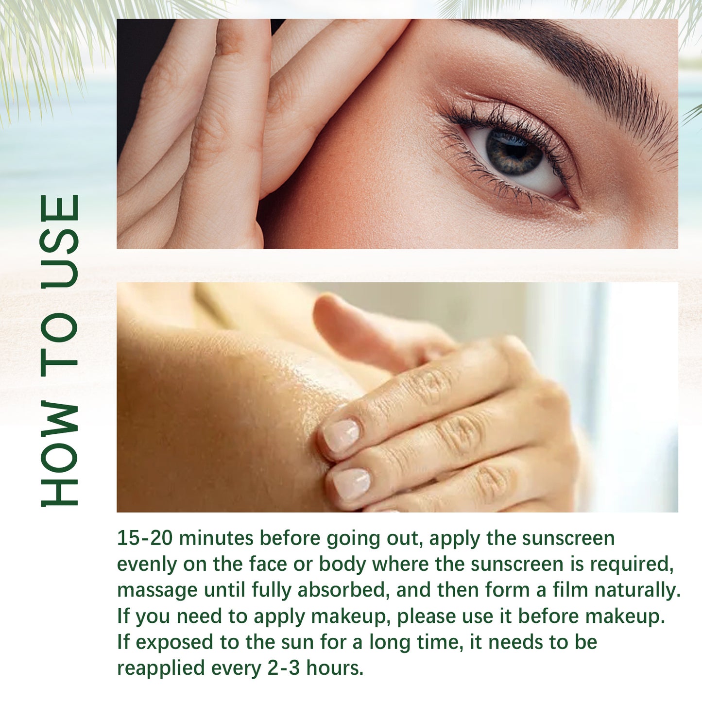 Aloe Vera Protective Cream, Hydrating Fresh Isolating UV Protection Cream