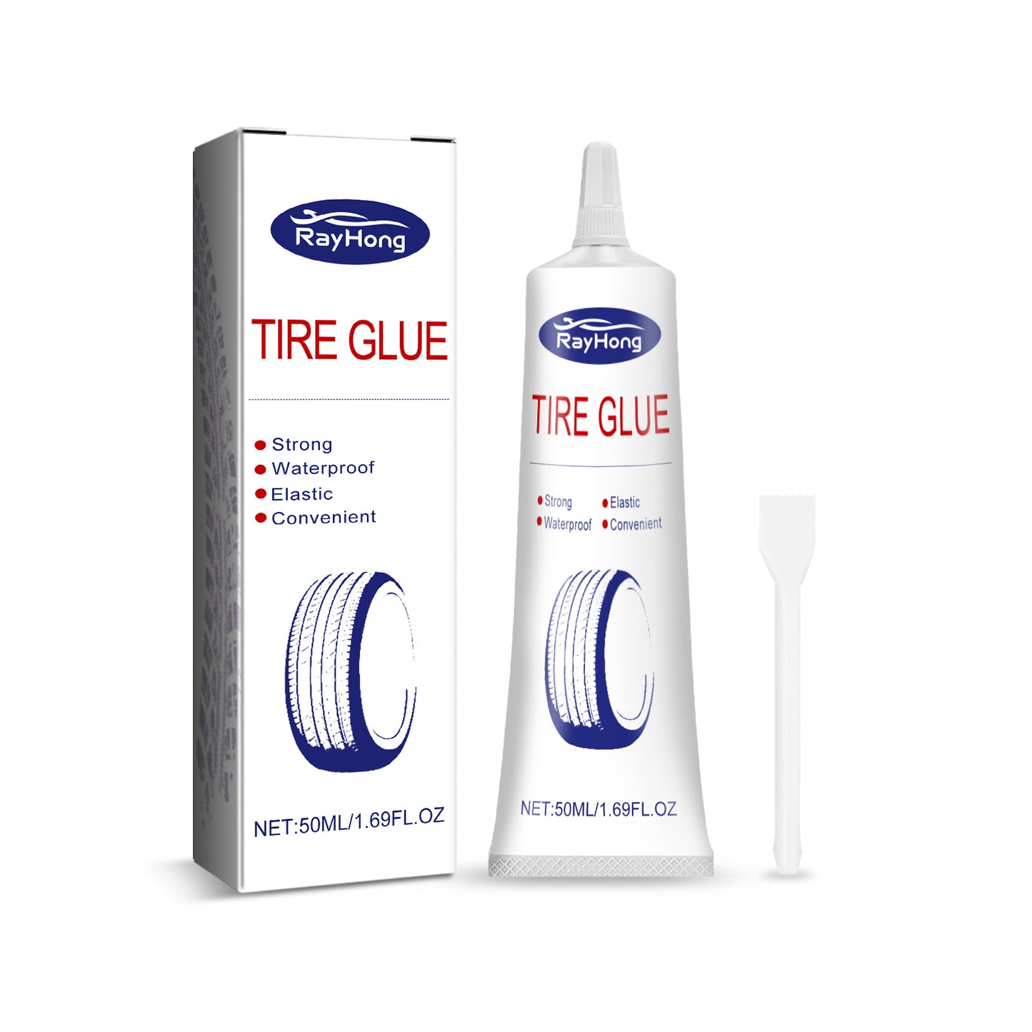 Rayhong Tire Glue, Soft Repair Glue For Repairing Cracks And Scratches On The Side Of Car Tires