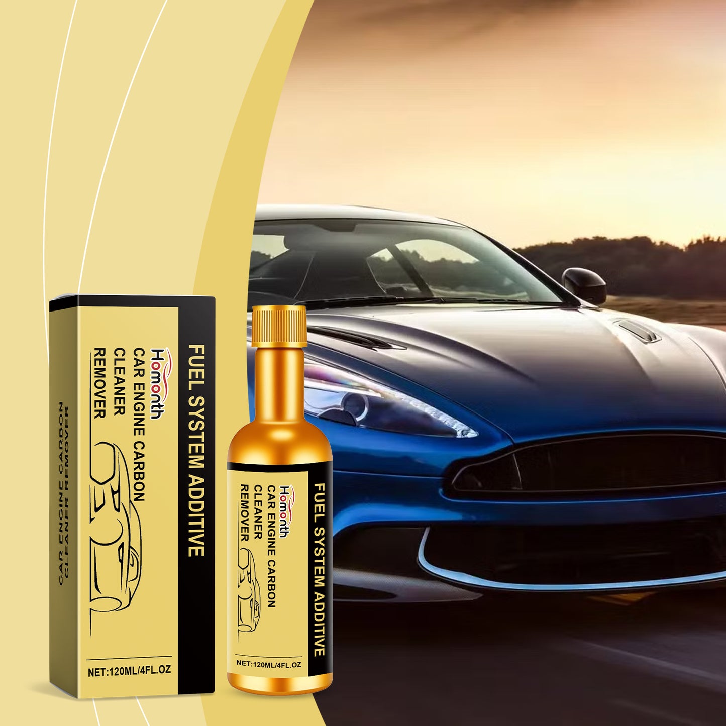 Homonth Automotive Engine Carbon Cleaning Remover Noise Reduction Cleaning And Maintenance Engine Protection Agent