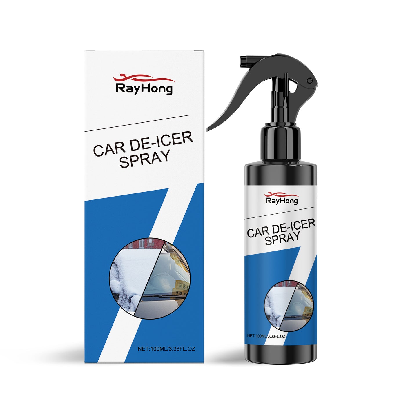 Car De-Icer Spray, Car Windshield Windows Fast Defrosting Snow Melting Ice Spray Magic Device