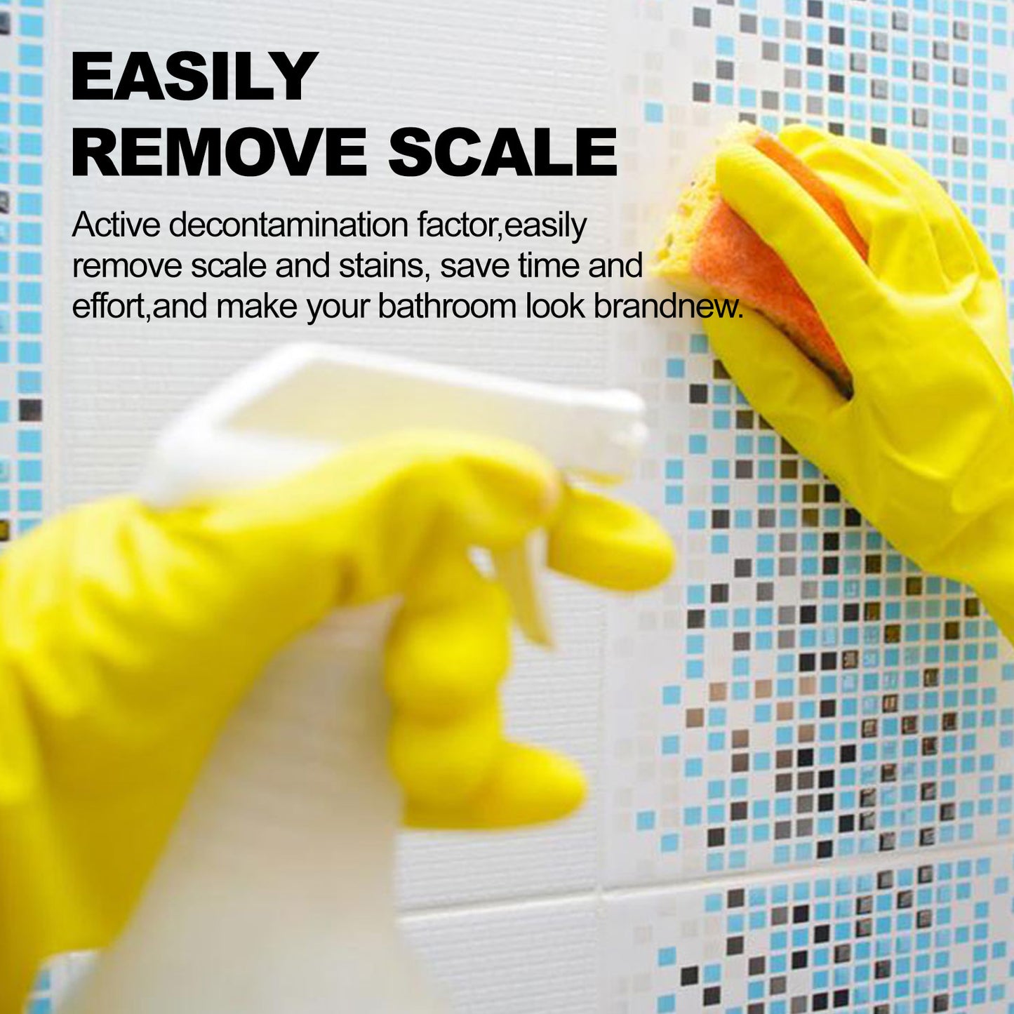 Power Bathroom Foamer, Toilet Tub Wash Basin Tile Decontamination Cleaning Spray