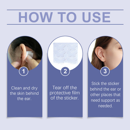 Butterfly Support Ear Stickers Invisible Comfortable Breathable Ear With Air And Face Small Support Decorative Ear Stickers