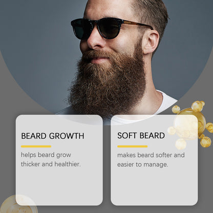 East Moon Men's Beard Care Oil, Gentle Cleaning, Moisturizing And Gentle Beard Care Essential Oil
