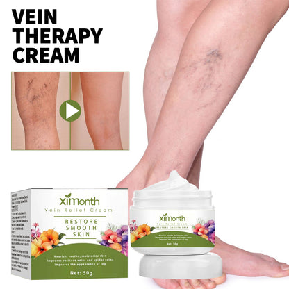 Vein Therapy Cream, Soothe Sore Swollen Leg Blood Vessels Repair Veins Body Care Cream